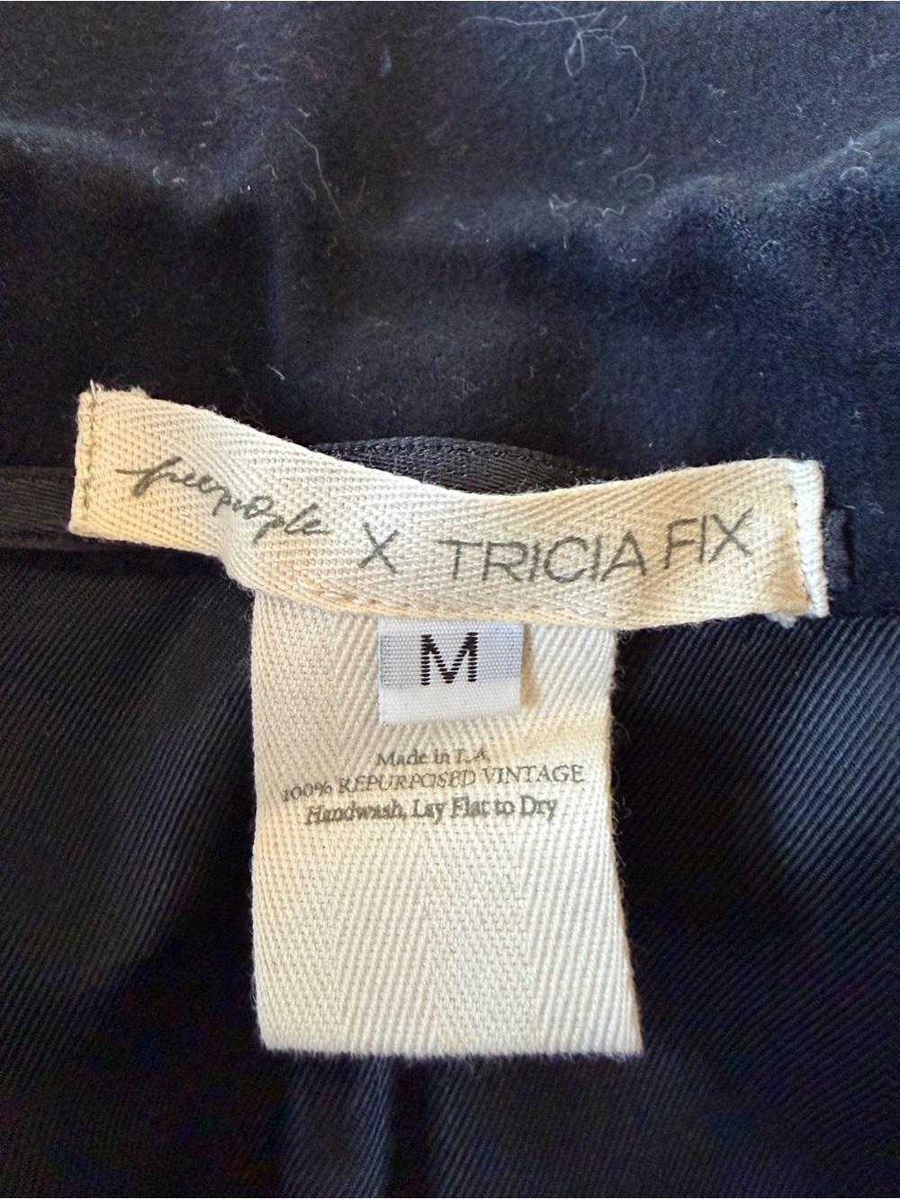 Free People x Tricia Fix Repurposed Vintage Rhinestone Fringe Blazer Coat | M - Picture 3 of 5
